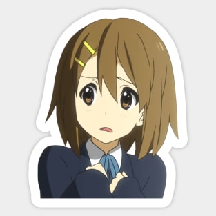 Yui Grossed Out Sticker
